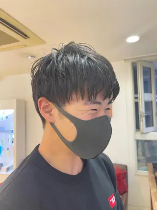 ショート ヘアアレンジ メンズ 鶴﨑 美優亜のヘアスタイル