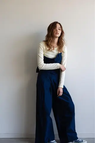 セミロング カラー ツジガキ ユウスケのヘアスタイル