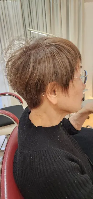 ショート カラー パーマ hairmake Juinのヘアスタイル