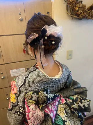 セミロング ヘアアレンジ 美髪矯正/髪質改善/ 艶髪🤍伊藤梨紗のヘアスタイル