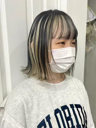 ミディアム 憧れの艶ハイトーンへ 🌙サイダサキのヘアスタイル
