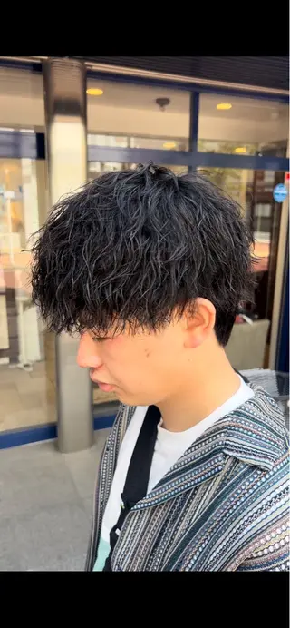 ショート パーマ メンズ パーマ/縮毛矯正/ 店長 ・村田伊吹のヘアスタイル