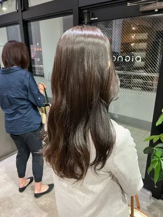 カラー 髪質改善×ブリーチ 無しWカラー🫧天神のヘアスタイル