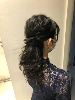 ミディアム ヘアアレンジ 🌈外国風ハイライト こうたろうのヘアスタイル