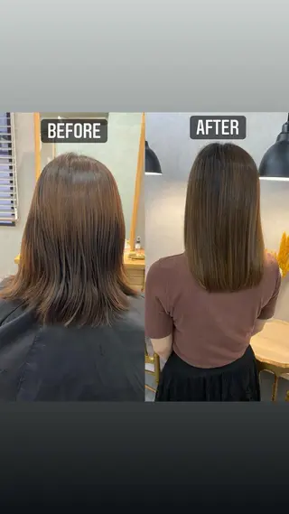 ミディアム blue ブルーのヘアスタイル