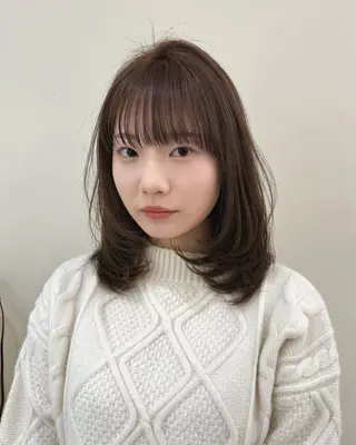 ロング カラー ヘアアレンジ レイヤーカット🤍 RINAのヘアスタイル