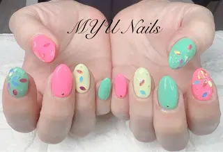 ネイル ニュアンスネイル🌈 MYU Nailsのネイルデザイン