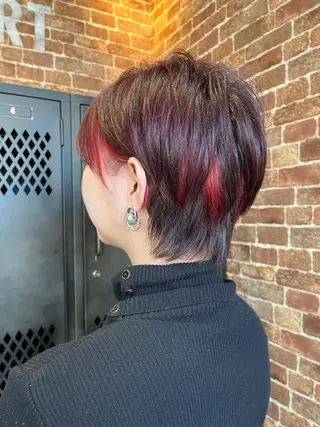 ミディアム カラー パーマ ヘアアレンジ メンズ キッズ ネイル マツエク・マツパ アイブロウ 久木原 ゆりのヘアスタイル