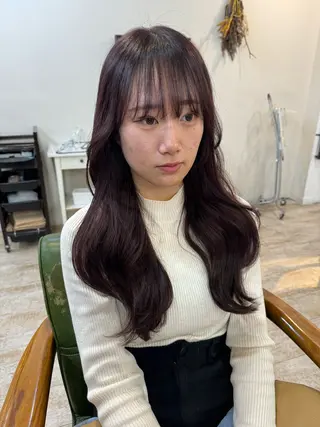 ロング レイヤーカット 中屋光貴のヘアスタイル