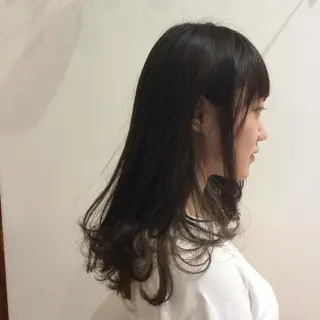 ロング 庄嶋 彩香のヘアスタイル