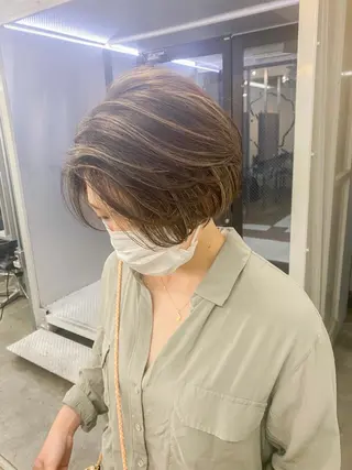 ミディアム カラー 海外デザイン🇺🇸 石渡諒太のヘアスタイル
