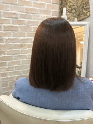 ミディアム カラー 木津奈保子💚 ✨髪質改善のヘアスタイル