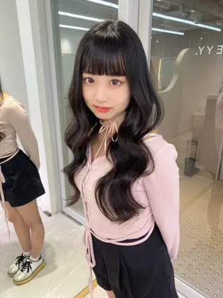 ロング 古川 美羽のヘアスタイル