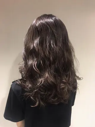 セミロング カラー パーマ ヘアアレンジ メンズ 【mokuオーナー】 ちはるのヘアスタイル