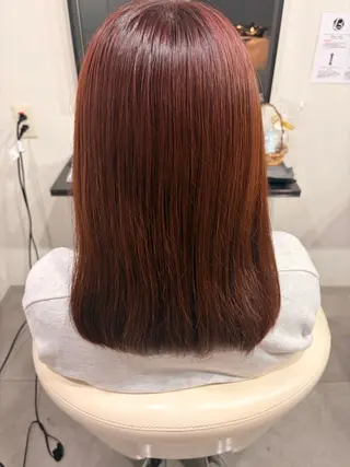 カラー ストレート/カラー 特化雪本☃️のヘアスタイル