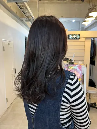 ミディアム カラー ブリーチ有無Wカラー メンズパーマ大成のヘアスタイル