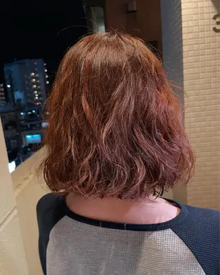 ショート カラー パーマ 🎀レイヤー/パーマ カラー/ai🎀のヘアスタイル