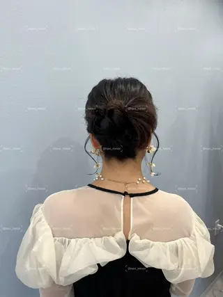 ミディアム ヘアアレンジ Hairset minoriのヘアスタイル