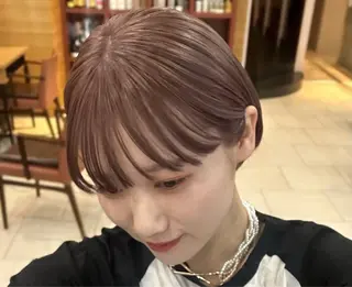 ショート カラー 🐢ダブルカラー🐢 透明感/このかのヘアスタイル