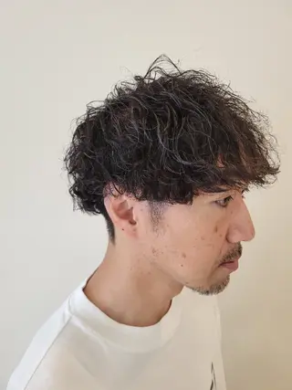 メンズ パーマ レイヤー/ショート /山田譲治✂️のヘアスタイル