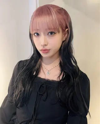 ロング カラー 韓国/レイヤー/ 透明感🩶ひかる🩶のヘアスタイル