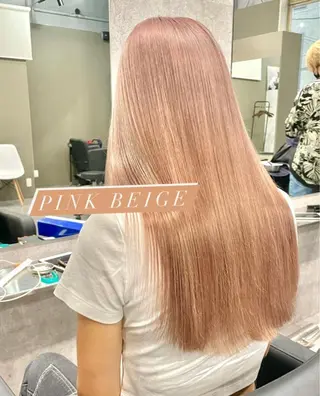 ロング 酸性ストレート 髪質改善のヘアスタイル