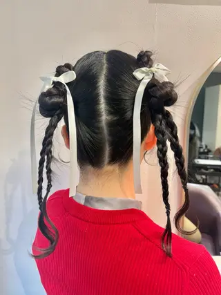 ロング ヘアアレンジ オタク美容師☃️🩵 ヘアアレンジ/暗髪のヘアスタイル