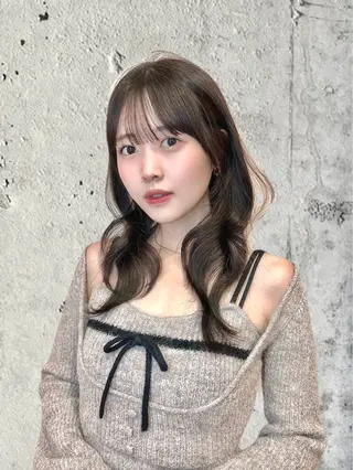 ロング 韓国/縮毛矯正/ カンタのヘアスタイル