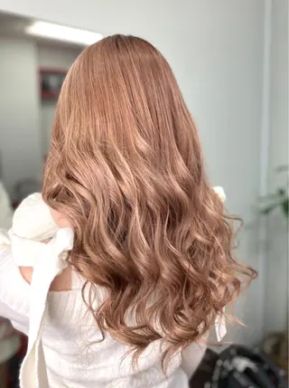 セミロング カラー ヘアアレンジ メンズ キッズ ネイル マツエク・マツパ 🧡可愛い色落ち🧡 ハイトーン特化🧡のヘアスタイル