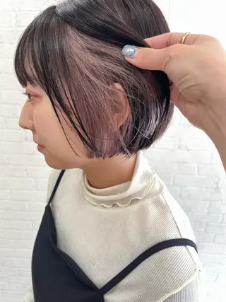 ショート カラー 立川 奈那子のヘアスタイル