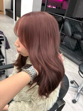 セミロング カラー fuu kaのヘアスタイル