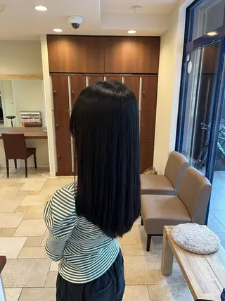 セミロング パーマ 大人透明感艶カラー 寺田稜のヘアスタイル