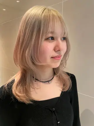 ミディアム 艶カラー/縮毛矯正 🩰chihiroのヘアスタイル