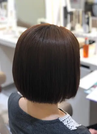 ショート パーマ 安井　昴 💫ブリーチ縮毛矯正のヘアスタイル