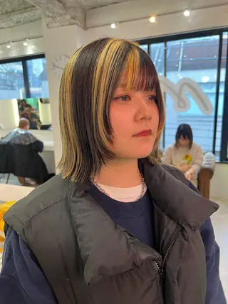 ミディアム 💥ウルフカット デザインあんな💥のヘアスタイル