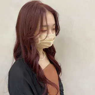 ロング カラー 佐藤 雅のヘアスタイル