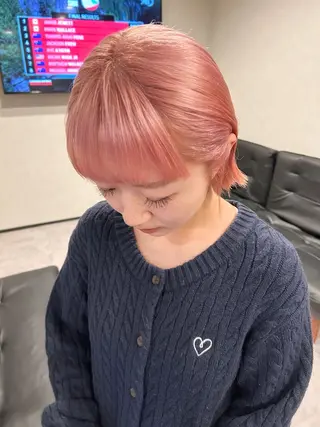 ショート カラー ナカジマ ナナのヘアスタイル