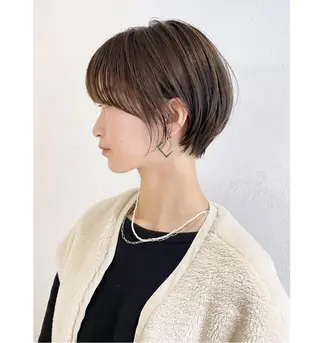 ショート カラー パーマ ヘアアレンジ ITbyALBUM 中野店のヘアスタイル