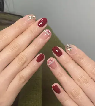 ネイル By moonネイル 🌷ワンホン/韓国風のネイルデザイン