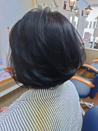 ミディアム IDo21いど美容室 森長店長のヘアスタイル