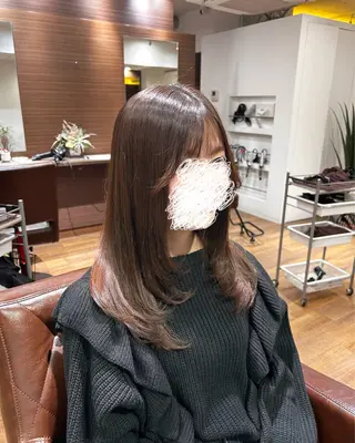 セミロング YUZA grow hair 【ユーザ グロウ ヘア】所属・🧡モニター募集🧡 伊藤はるかのヘアスタイル