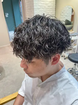 ショート パーマ メンズ 髪質改善 BlancHairのヘアスタイル