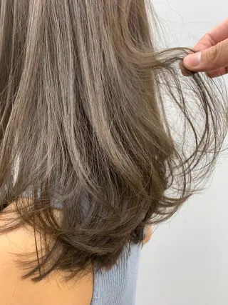 ミディアム カラー 縮毛矯正×髪質改善 店長　DAITOのヘアスタイル