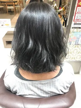 ミディアム カラー cherir髪質改善 パーソナルカラー診断のヘアスタイル