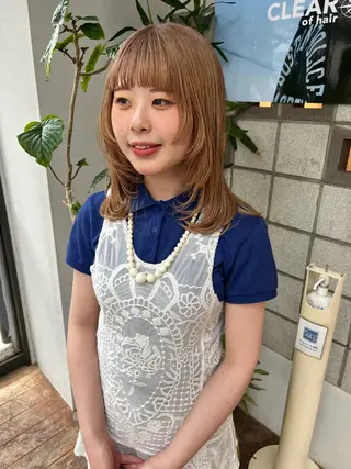 ミディアム 松本  夏海のヘアスタイル