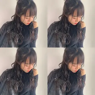 ロング カラー パーマ 艶髪・酸性ストレート フリツのヘアスタイル