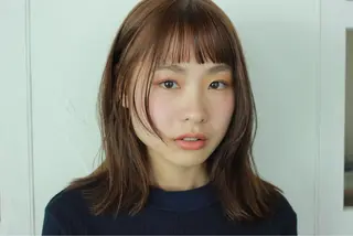 セミロング 平尾駅直結/徒歩0分 イノセントヘアのヘアスタイル