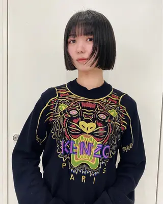 ショート スパイラルパーマ/デ ザインカット/アミのヘアスタイル