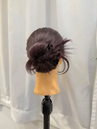 セミロング ヘアアレンジ ヘアセット/カラー 🩰nanaのヘアスタイル