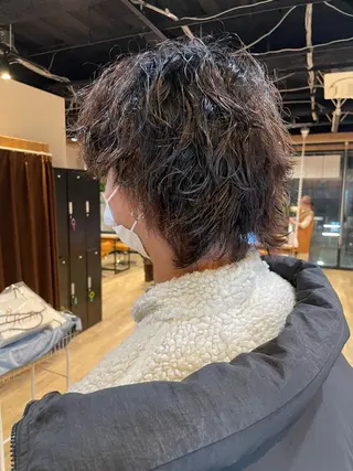 ショート パーマ 髪質改善/ブリーチ 田代 龍我のヘアスタイル
